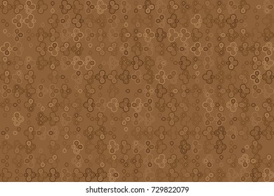 Seamless geometric pattern with colored elements, vector abstract background