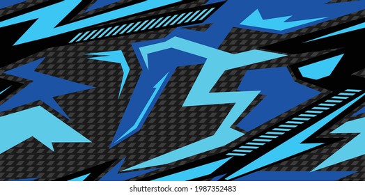 Seamless geometric pattern of colored shapes. Abstract camo. Racing background. Print for vinyl and decal. Vector illustration