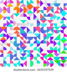Patrón geométrico sin fisuras. Coloridas Formas Abstractas