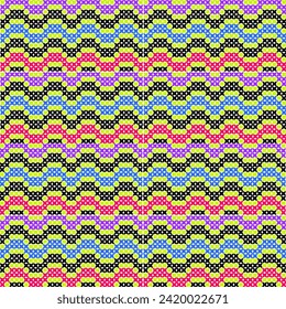 Seamless geometric pattern. Colorful background. Vector illustration.