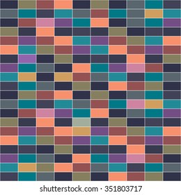 Seamless geometric pattern Seamless colorful brick wall background