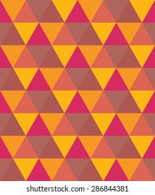 Seamless geometric pattern. Colorful bright background with triangles.