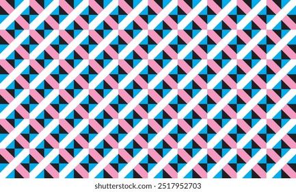 Patrón geométrico inconsútil de líneas diagonales coloridas sobre fondo azul y negro