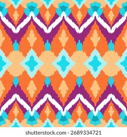 seamless geometric pattern. colorful ethnic background. vector illustration