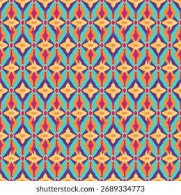 padrão geométrico perfeito. fundo étnico colorido. ilustração vetorial
