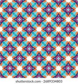 seamless geometric pattern. colorful ethnic background. vector illustration