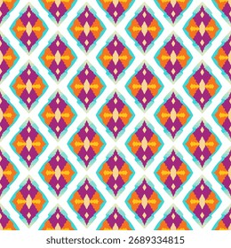 seamless geometric pattern. colorful ethnic background. vector illustration