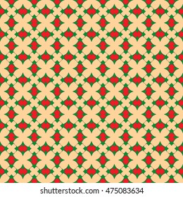 Seamless geometric pattern, colorful fabric texture, seamless background. Contemporary graphic design, ethnic ornament. Vector illustration