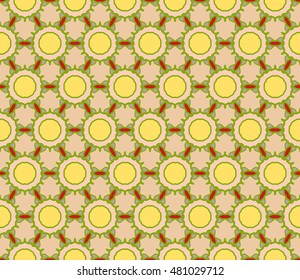 Seamless geometric pattern, colorful fabric texture, seamless background. Contemporary graphic design, ethnic arabic, indian ornament. Vector illustration