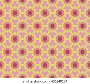 Seamless geometric pattern, colorful fabric texture, seamless background. Contemporary graphic design, ethnic ornament. Vector illustration
