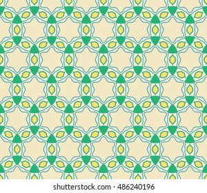 Seamless geometric pattern, colorful fabric texture, seamless background. Contemporary graphic design, ethnic ornament. Vector illustration
