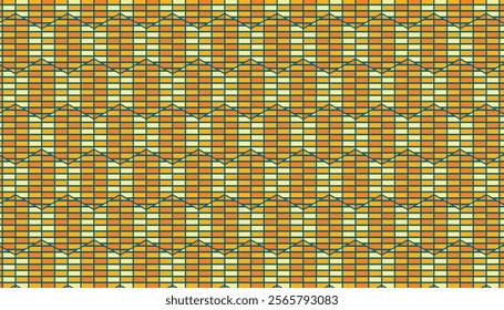 Seamless geometric pattern of colorful rectangular shapes