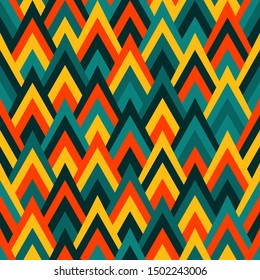 seamless geometric pattern with colorful rhombus, abstract style background with triangles