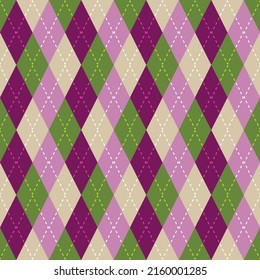 Seamless geometric pattern with colorful rhombuses. Vector