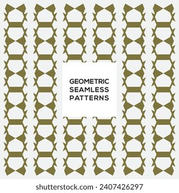 Seamless geometric pattern with colorful simple design. Vector illustration