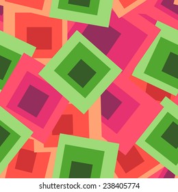 Seamless geometric pattern with colorful squares. Vector illustration EPS8