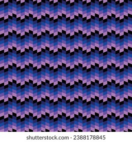 Seamless geometric pattern with colorful stripes. Ikat print for carpet, textile, wallpaper, wrapping paper. Ethnic and tribal motifs. 