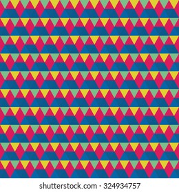 Seamless geometric pattern with colorful tingles 