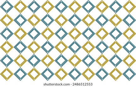 Patrón geométrico sin fisuras en colores de la bandera nacional verde y amarillo sobre fondo blanco, bloque de diamantes, con bloque de cuadros de damas dispuesto como diseño de pared para impresión de tela, Fondo de pantalla, fondo