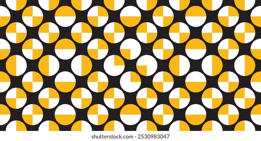 Combinação perfeita de padrões geométricos de formas coloridas de círculo e semicírculo. Perfeito para impressão, design e têxteis