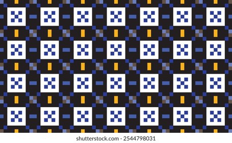 Combinación de patrón geométrico sin fisuras de cuadrados coloridos. Perfecto para imprimir, fondos de diseño, Fondo de pantalla y azulejos, envoltura de regalos