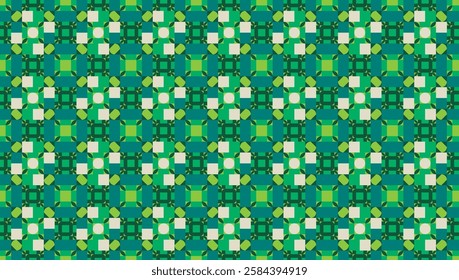 Seamless geometric pattern combination of colorful shapes. Perfect for printing, design backgrounds, wallpaper and tiles.