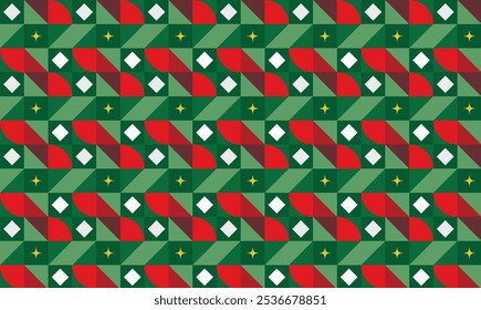 Patrón geométrico sin fisuras combinación de Formas Navidades Tema. Perfecto para imprimir, fondos de diseño, Fondo de pantalla y azulejos, envoltura de regalos