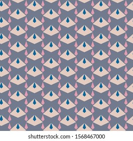 seamless geometric pattern with a composition of repeated diamond shapes 