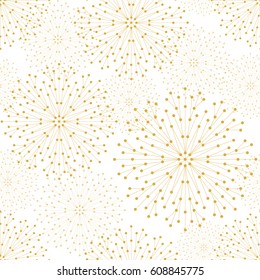 Seamless geometric pattern with connected lines and dots. Vector illustration.