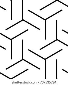 Seamless geometric pattern with corners. Vector art.
