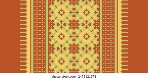 Seamless Geometric Pattern. Cross Stitch Pattern Background. Design for Cross Stitch,ethnic,fabric,pattern,embroidery,motif, Cross,stitch,folk,retro,pixel,handcraft,abstract,batik,zigzag