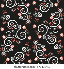 Seamless Geometric Pattern Curls Vector Art Stock Vector (Royalty Free ...