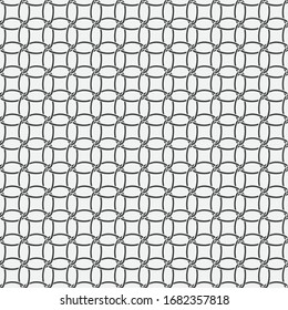 Seamless geometric pattern with curved lines. Wavy modern fashion background with diamond for design postcard, poster, flyer, cover. Simple lattice graphic design vector.

