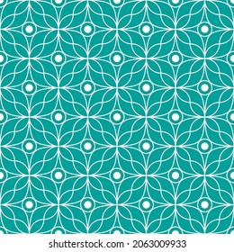 Patrón geométrico sin soldadura con líneas curvas. Arte vectorial.