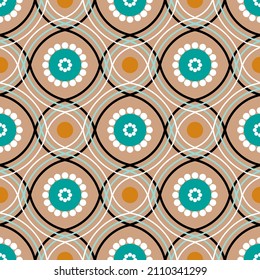Patrón geométrico sin soldadura con líneas curvas. Arte vectorial.