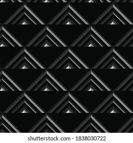 Patrón geométrico sin foco. Fondo monocromo oscuro de las líneas. Impresión sobre textiles y papel.