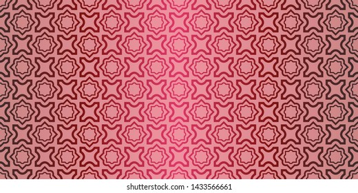Seamless geometric pattern with decorative art-deco modern ornamnet. Vector illustration.