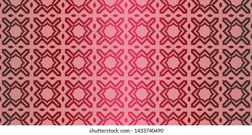 Seamless geometric pattern with decorative art-deco modern ornamnet. Vector illustration.