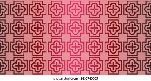 Seamless geometric pattern with decorative art-deco modern ornamnet. Vector illustration.