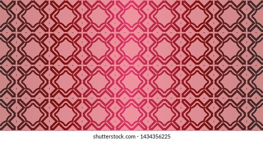 Seamless geometric pattern with decorative art-deco modern ornamnet. Vector illustration.