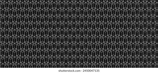 Seamless geometric pattern design. Abstract tech background. Simple vector ornament for web backdrop or fabric, paper print.