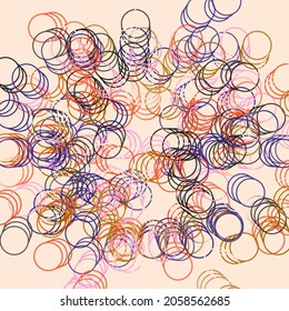 Seamless geometric pattern design artwork with simple geometrical forms. Circular geometric vector graphic with great color palette, useful for poster design, fabric print, wallpaper, wrapping paper.