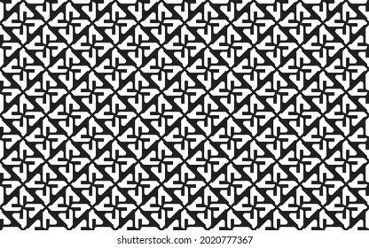 Seamless of geometric pattern. Design diagonal tile white and black. Design print for illustration, texture, textile, wallpaper, background. Set 1