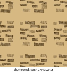 Seamless geometric pattern. Design for fabric, paper, textiles, ceramics, wallpaper. Vector graphic ornament.
