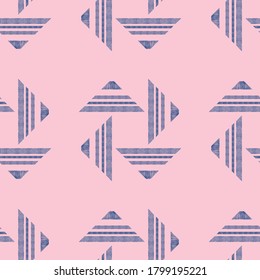 Nahtloses geometrisches Muster. Design für Gewebe, Papier, Textilien, Keramik, Tapeten. Vektorgrafik-Ornament.