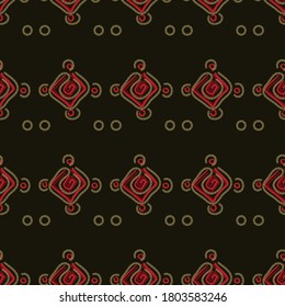 Seamless geometric pattern. Design for fabric, paper, textiles, ceramics, wallpaper. Vector graphic ornament.