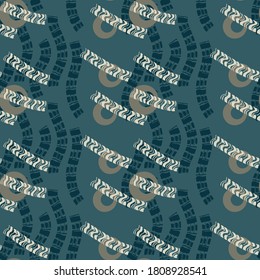 Seamless geometric pattern. Design for fabric, paper, textiles, ceramics, wallpaper. Vector graphic ornament.
