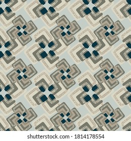 Seamless geometric pattern. Design for fabric, paper, textiles, ceramics, wallpaper. Vector graphic ornament.