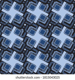 Seamless geometric pattern. Design for fabric, paper, textiles, ceramics, wallpaper. Vector graphic ornament.