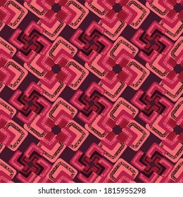 Seamless geometric pattern. Design for fabric, paper, textiles, ceramics, wallpaper. Vector graphic ornament.